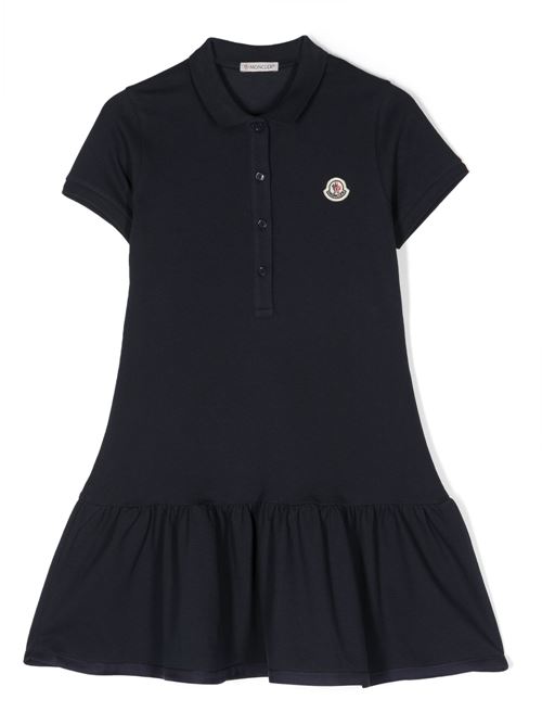 Abito blu modello polo MONCLER KIDS | I19548I000118496F773